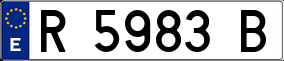 Trailer License Plate